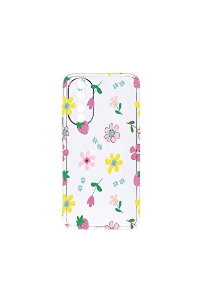 bestcase Διαφανής Θήκη Σιλικόνης 2MM, Συμβατή με Honor 90 5G, Λουλούδια, Αντι...