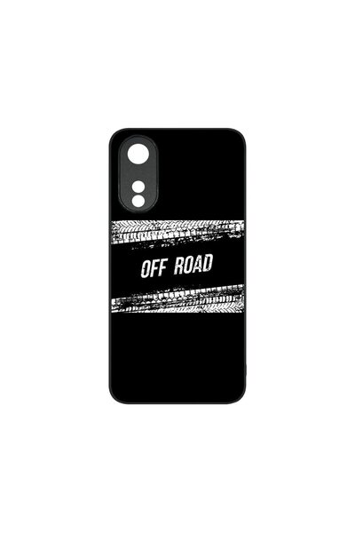 bestcase Тънък стъклен калъф, съвместим с OPPO A78 5G / A58 5G, Офроуд гуми, ...