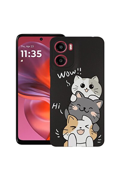 bestcase ¬Æ Husa Slim Silicon pentru Motorola Moto G05, Cat Wow, 1926336 B 1855