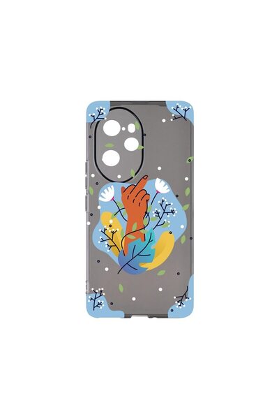 bestcase Θήκη Σιλικόνης Γραφίτη 1.5MM, Συμβατή με Honor 100 Pro, Flowers FCK,...