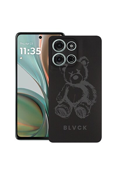 bestcase Θήκη για Motorola Moto G15, Teddy Bear blvck, Λεπτή σιλικόνη 0.8MM, ...
