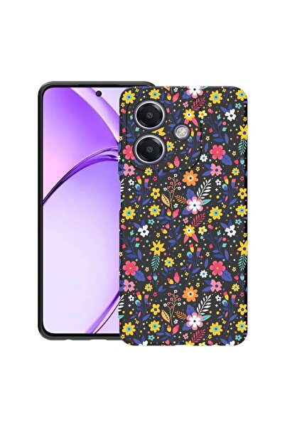 bestcase ¬Æ Husa pentru OPPO A60 5G / A40 / A40M, Flower Pattern, Slim Silico...