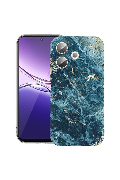 bestcase Husă transparentă din silicon pentru OPPO A5 Pro 5G, Model Marmură -...