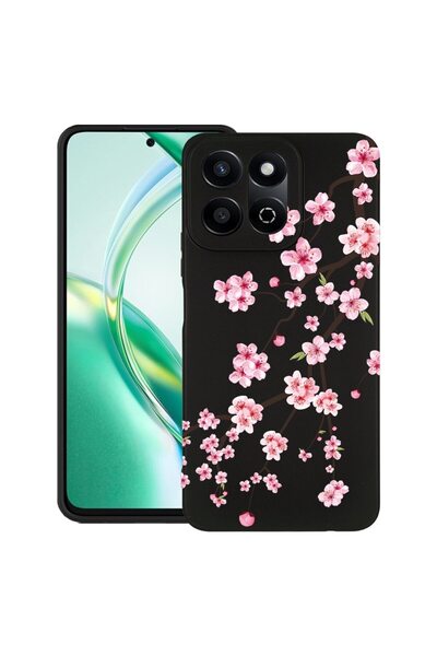 bestcase Θήκη για Honor 200 Smart, Λεπτή σιλικόνη, Ιαπωνικό κερασιά, Προστασί...