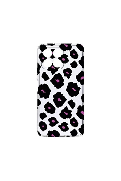 bestcase Διαφανής Θήκη Σιλικόνης 2MM, Συμβατή με Honor X6a, Σχέδιο Λεοπάρ Μπο...