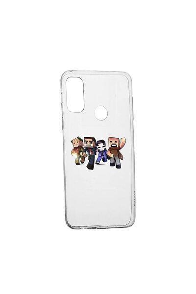 bestcase Husa Silicon Minecraft, Compatibila Cu Motorola Moto E40, rezistenta...
