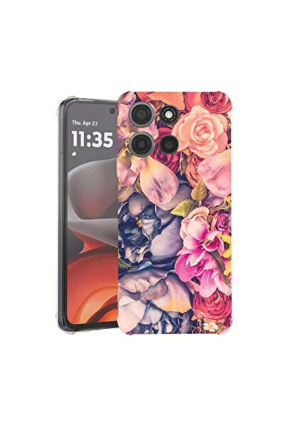 bestcase ¬Æ Husa Anti Shock pentru Motorola Moto G56 cu Design Floral, 205206...
