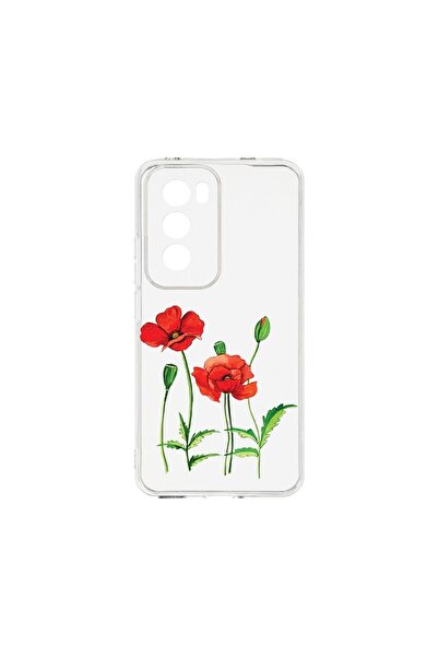 bestcase ¬Æ Husa Clear Silicon 2MM, Compatibila Cu OPPO Reno12 Pro 5G, Red Po...