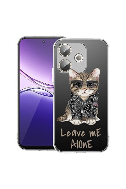 bestcase ¬Æ Husa Clear Silicon pentru OPPO A5 Pro 5G, Leave Me Alone Cat, 204...