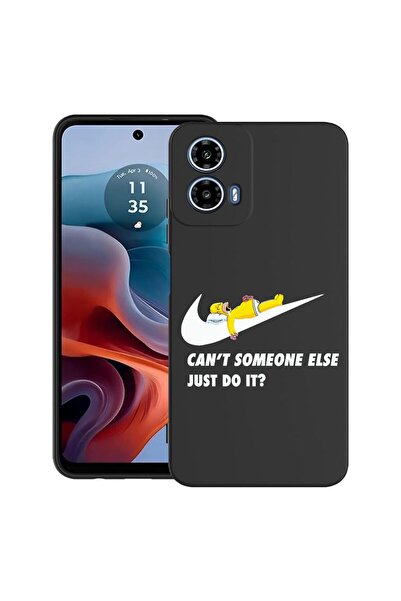bestcase Θήκη για Motorola Moto G45 με σχέδιο Simpson Just Do It, TPU Ματ Εξα...