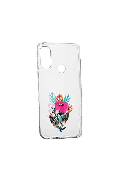 bestcase Husa Silicon Flowers, Compatibila Cu Motorola Moto G41, rezistenta l...
