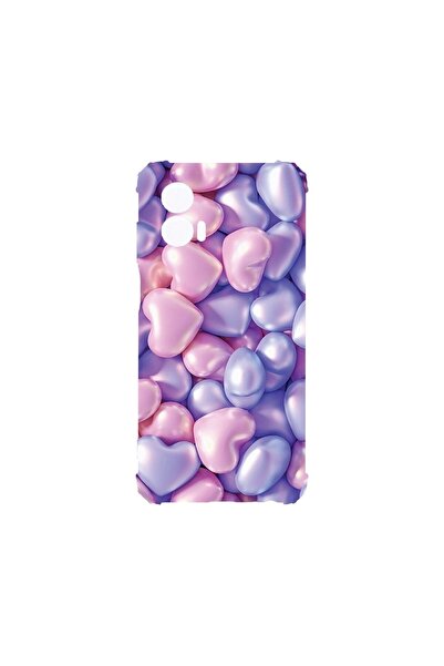 bestcase Husa Antișoc 1.5MM, compatibilă cu Motorola Edge 50 Fusion, Inimi co...