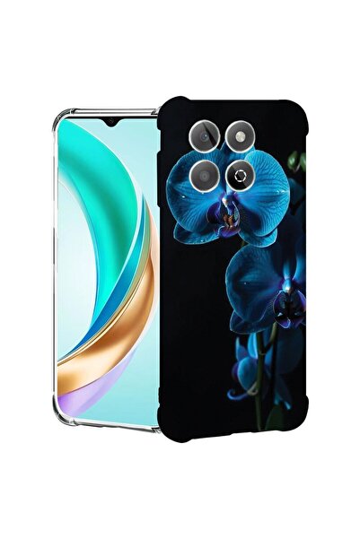 bestcase Калъф за Honor X7c / 200 Smart с дизайн Синя орхидея, Удароустойчив,...