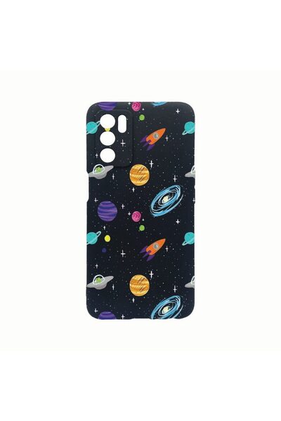 bestcase Θήκη Σιλικόνης, Συμβατή με Oppo A16, Σχέδιο Σύμπαν, Πλανήτες, Ανθεκτ...