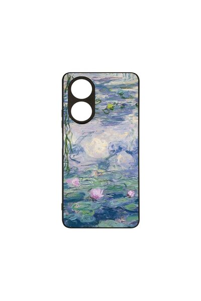 bestcase Калъф MaxSafe, съвместим с OPPO A78 4G, Водни лилии, HD цветове, Про...