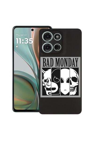 bestcase Θήκη για Motorola Moto G75, Bad Monday, Λεπτή σιλικόνη 0.8MM, Αντικρ...