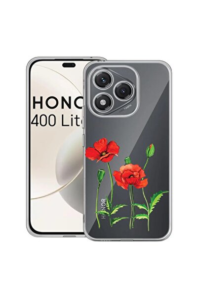 bestcase Husa pentru Honor 400 Lite 5G, BestCase¬Æ Clear Silicon 2MM, Red Pop...
