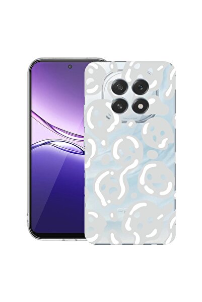 bestcase ¬Æ Husa pentru OPPO F29 Pro cu Design Gray Acid Smiley, Clear Slim S...