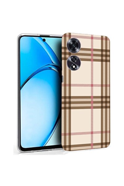 bestcase ¬Æ Husa pentru OPPO A60 4G, Clear Silicon 2MM, Plaid, Antisoc, Prote...