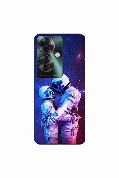 OEM Husa compatibila cu Oppo Reno11 F 5G Silicon Gel Tpu Model Astronauts Couple