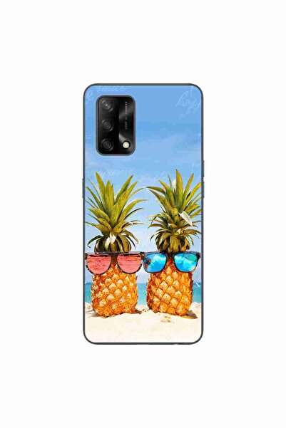 OEM Husa compatibila cu Oppo A74 4G Silicon Gel Tpu Model Beach Pinneaples