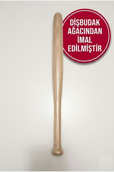 fistanger 50 cm Ahşap Beyzbol Sopası 4 cm Çap Spor Ve Hobi Sopası