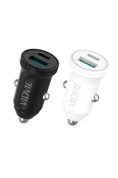 Vidvie شاحن سيارة سريع صغير CC532 بمنفذ USB و Type-C