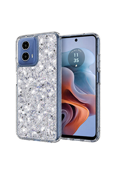 Techsuit Husa pentru Motorola Moto G34 / Motorola Moto G45, Sparkly Glitter, ...