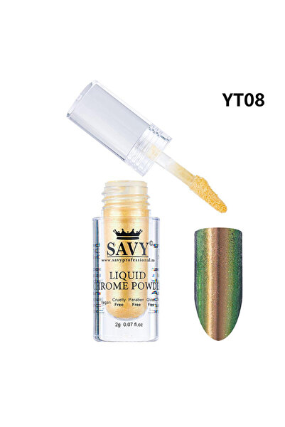 OEM Pigment pentru unghii, Pudră lichidă cu efect de crom, YT08
