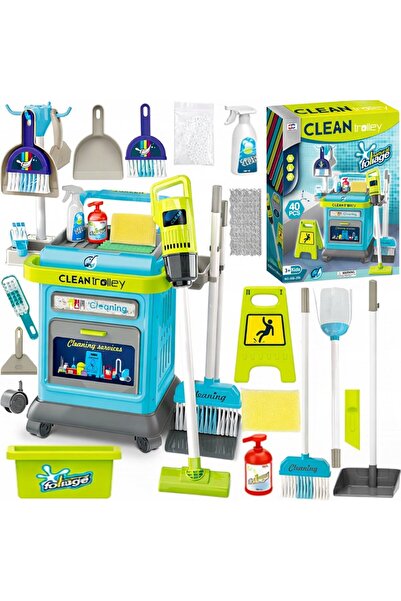Matadi Set interactiv de curatenie pentru copii Clean Trolley cu 40 accesorii...