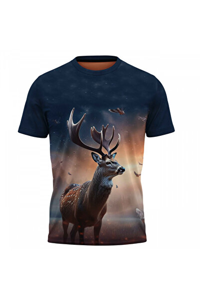 OEM Tricou barbati Cerb , maneca scurta multicolor F074