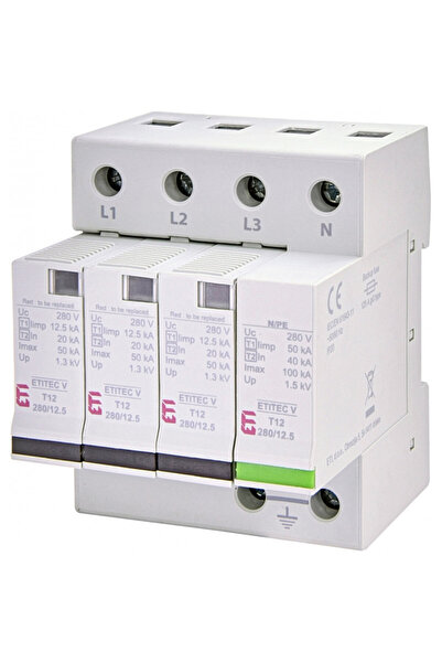 Eti surge protection etitec v t12 280/12,5 3+1 rc 002442918