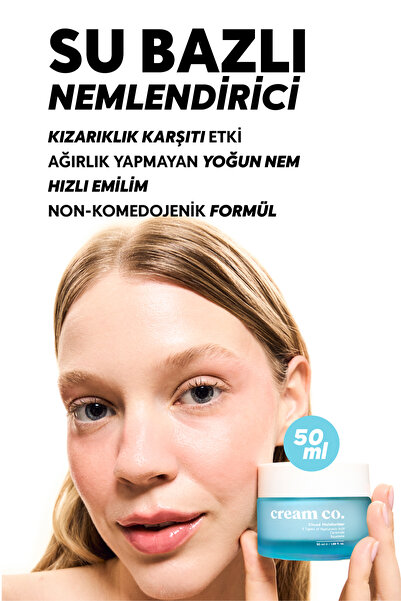 Cream Co. İkili Cloud Moisturizer Bariyer Güçlendirici Su Bazlı Nemlendirici Yüz Kremi Seti