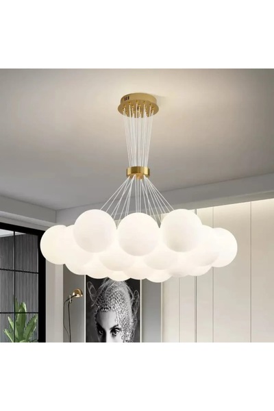 Generic Luxury White 19 Globe Chandelier
