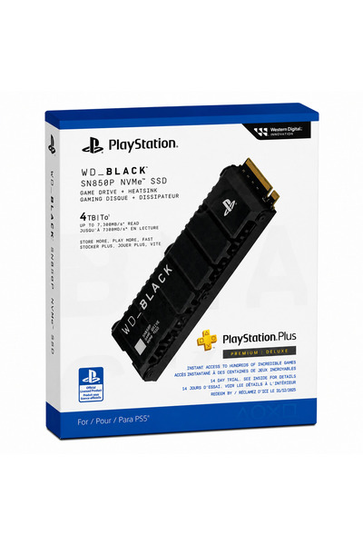 Playstation WD_BLACK SN850P 4TB NVMe M.2 SSD PS5 Resmi Lisanslı Soğutuculu PC...