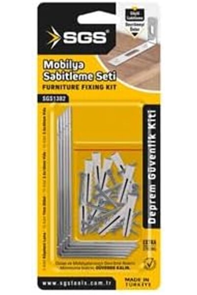 Yıldızan Srdshop Sgs Furniture Fixing Set, Earthquake Safety Kit, Model Sgs13...