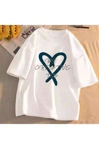 bellanova Unisex Oversize T-shirt με στάμπα Streetwear Άνετη εφαρμογή Daily P...