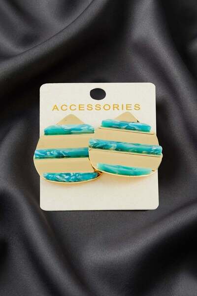 Generic Brand Striped Zr Model Earrings