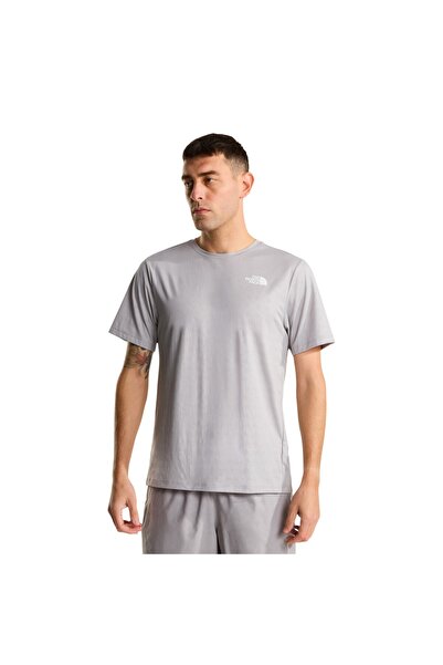THE NORTH FACE Men's Gray m 24/7 Pentadome Embossed Reg Ss Tee Tshirt