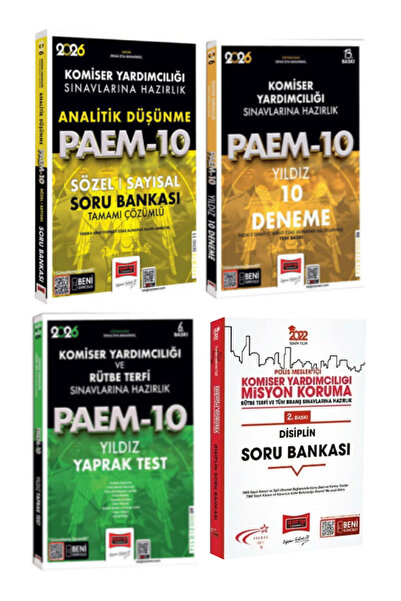 Yargı Yayınları 2026 PAEM-10 Komiser Yardımcılığı Analitik Düşünme Sözel-Sayı...