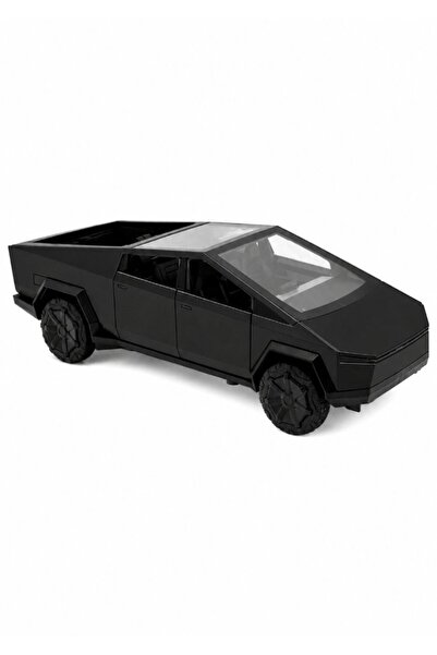DAT Alloy Diecast Pickup Truck with Motorcycle & Light Sound Effects Black