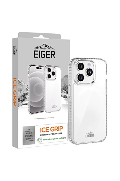 EIGER Husa Ice Grip iPhone 15 Pro Clear