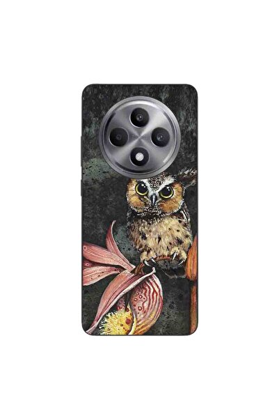 OEM Husa compatibila cu Oppo Reno12 FS Silicon Gel Tpu Model Owl Painted
