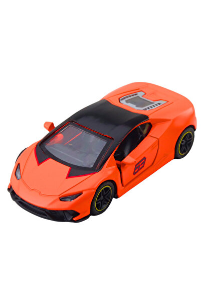 LeanToys Mașină sport metalică cu mecanism pull-back, model poliție, 1:43