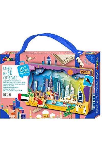AVENİR Stw√≥rz pejza≈º miejski Dubaj - puzzle drewniane 3D