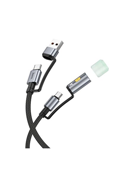 hoco. Cablu USB Hoco USB-A - USB-C 1,2 m Negru