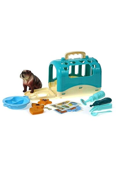 adar Căsuță pentru animale de companie cu cușcă pentru transport și accesorii
