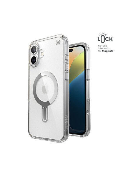 Speck Presidio Perfect-Clear ClickLock & MagSafe - Husă iPhone 16 Plus (Trans...