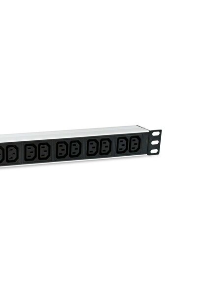 EQUIP Bară de alimentare 19 " 12xIEC 60320 C13 + Întrerupător, aluminiu.