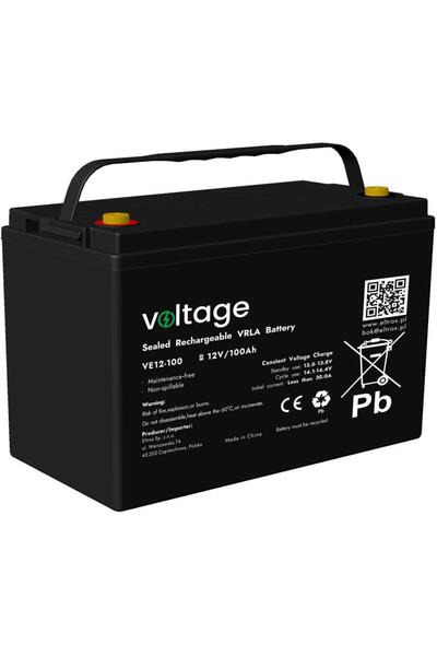 Voltage Acumulator AGM 12V 100Ah VE12-100 (durată de viață ≈ 6-9 ani)